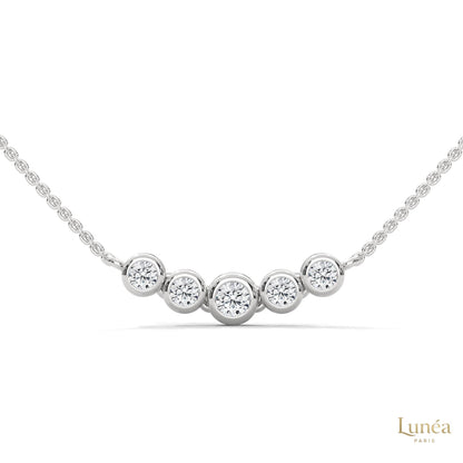 0.30 CT. Five-Stone Diamond Pendant
