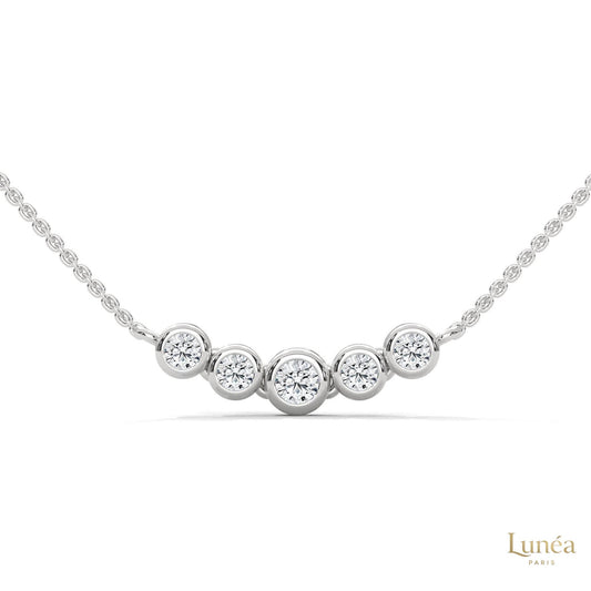 0.30 CT. Five-Stone Diamond Pendant
