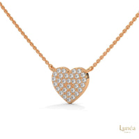 0.30 CT. Heart Pavé Diamond Pendant
