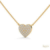 0.30 CT. Heart Pavé Diamond Pendant