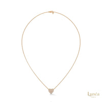 0.30 CT. Heart Pavé Diamond Pendant