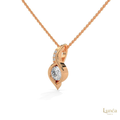 0.30 CT. Lab Diamond Teardrop Pendant