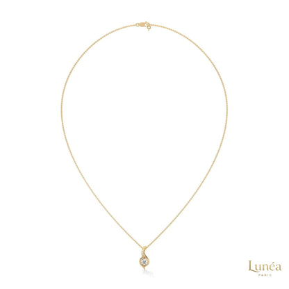0.30 CT. Lab Diamond Teardrop Pendant