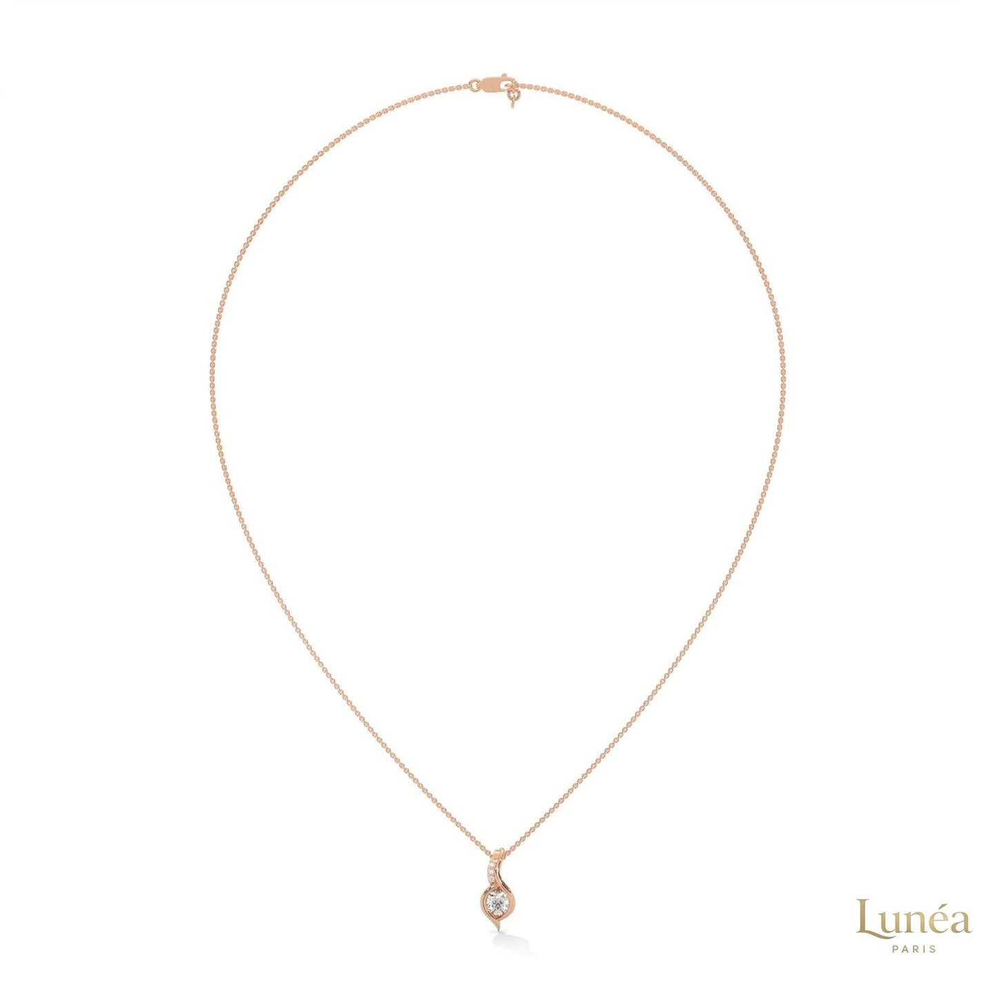 0.30 CT. Lab Diamond Teardrop Pendant