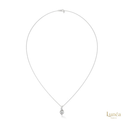 0.30 CT. Lab Diamond Teardrop Pendant