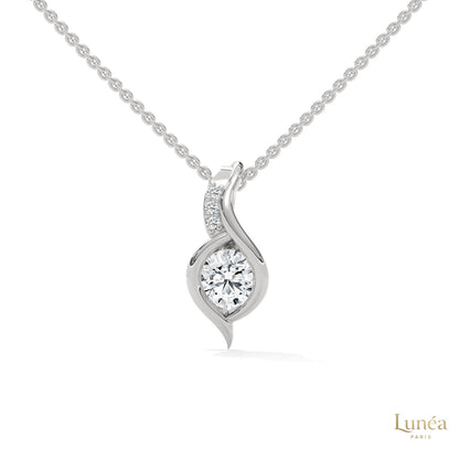 0.30 CT. Lab Diamond Teardrop Pendant