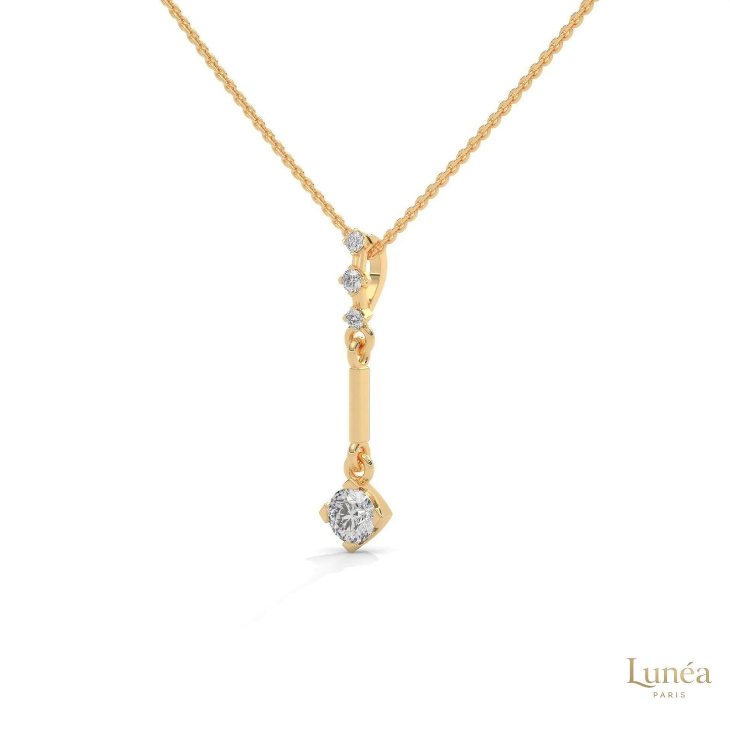 0.30 CT. Linear Drop Pendant