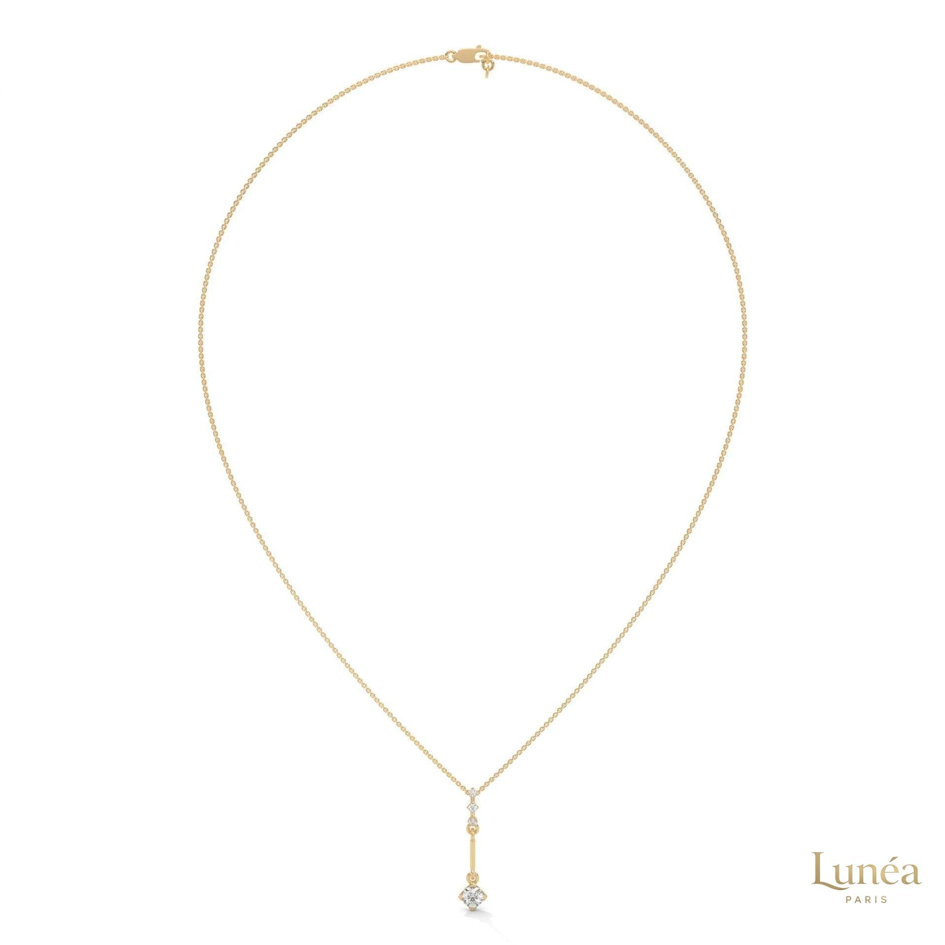 0.30 CT. Linear Drop Pendant