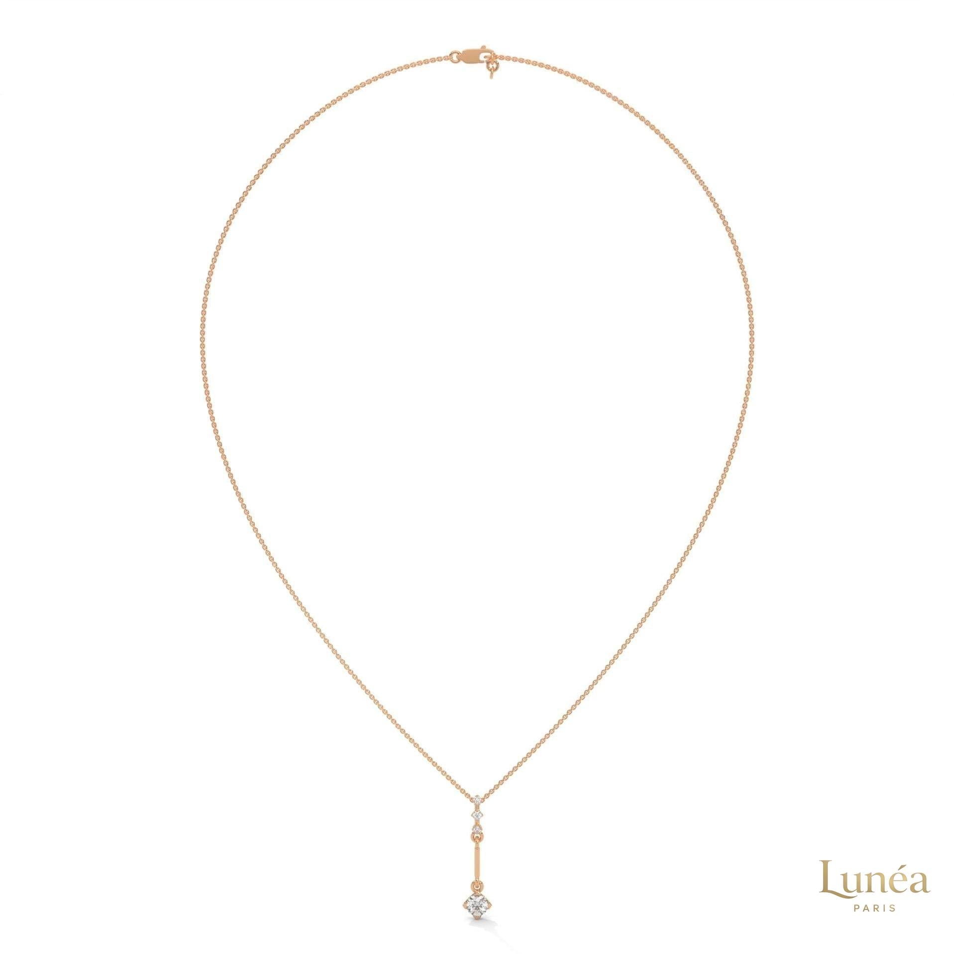 0.30 CT. Linear Drop Pendant