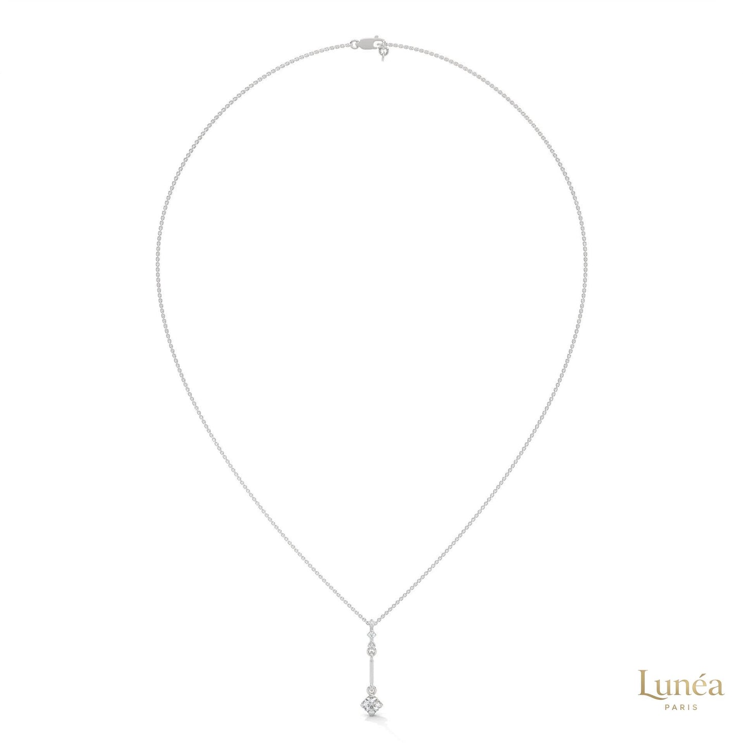 0.30 CT. Linear Drop Pendant