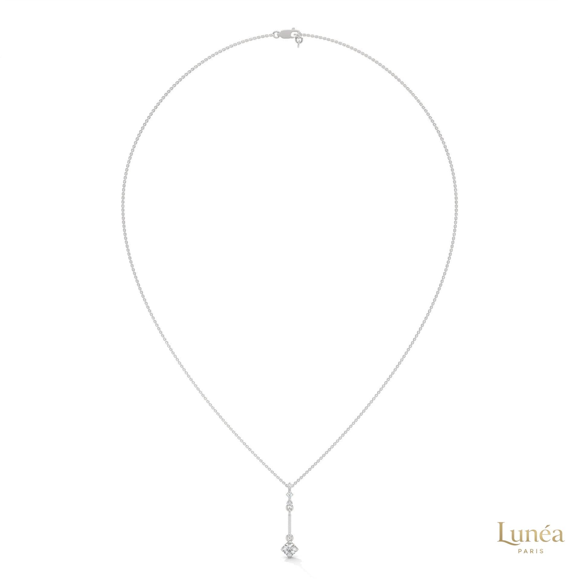 0.30 CT. Linear Drop Pendant