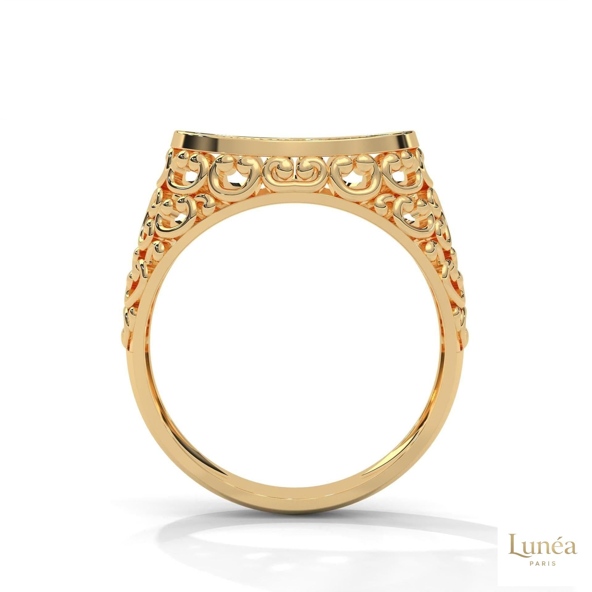0.30 Ct. Filigree Pavé Lab Diamond Men’s Ring