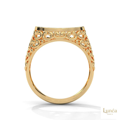 0.30 Ct. Filigree Pavé Lab Diamond Men’s Ring