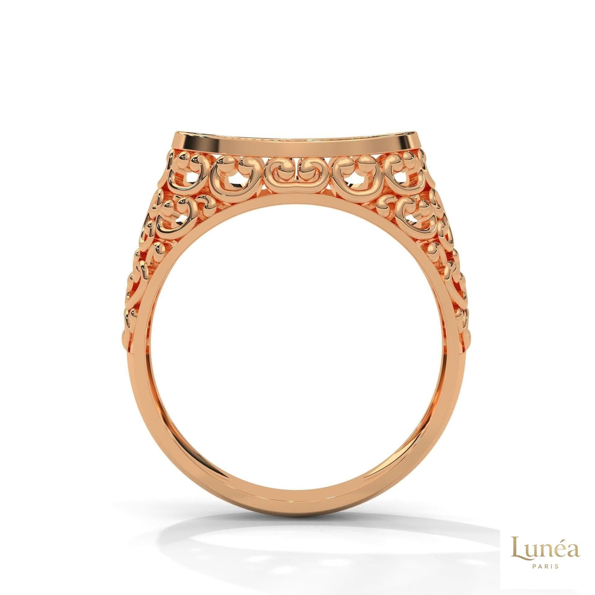0.30 Ct. Filigree Pavé Lab Diamond Men’s Ring