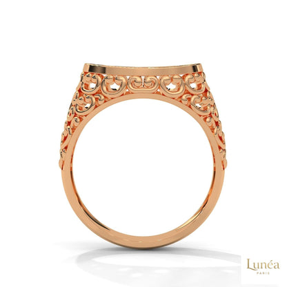 0.30 Ct. Filigree Pavé Lab Diamond Men’s Ring