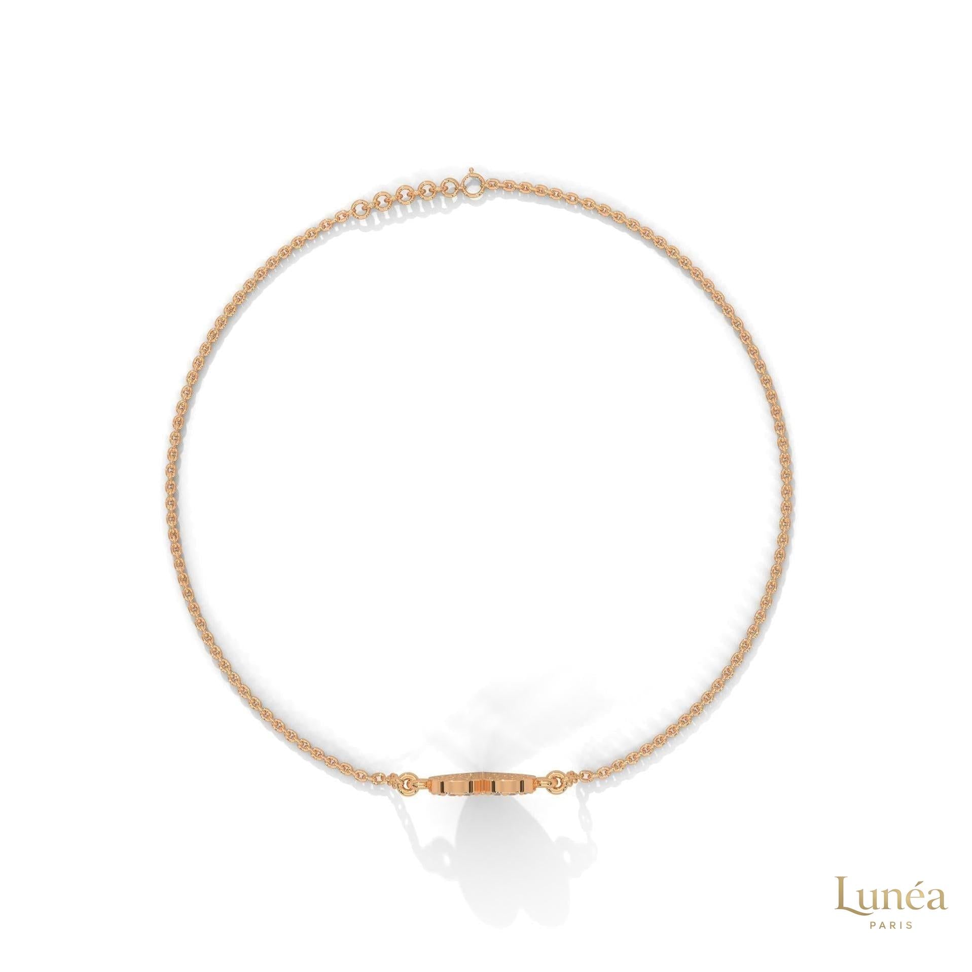 0.30 Ct. Heart Pavé Lab Diamond Bracelet