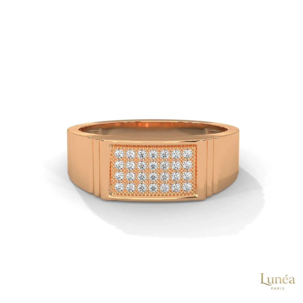 0.30 ct. Men's Pavé Lab Diamond Ring