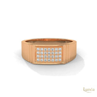 0.30 ct. Men's Pavé Lab Diamond Ring