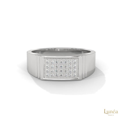0.30 ct. Men's Pavé Lab Diamond Ring