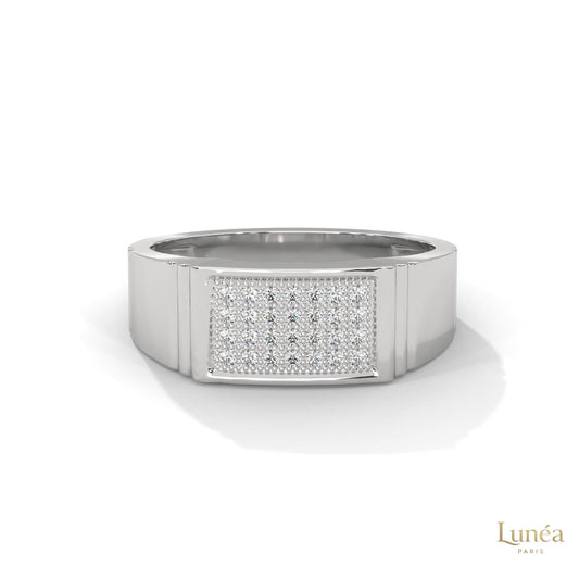 0.30 ct. Men's Pavé Lab Diamond Ring