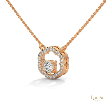 0.35 CT. Floral Diamond Pendant