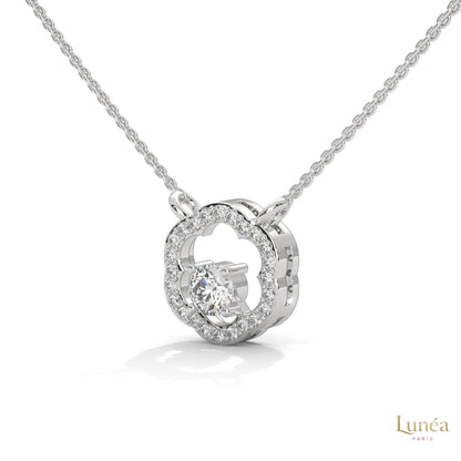 0.35 CT. Floral Diamond Pendant