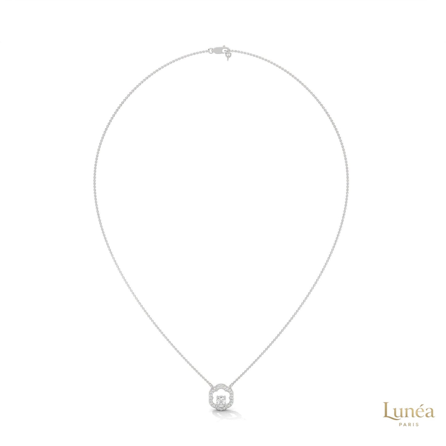 0.35 CT. Floral Diamond Pendant