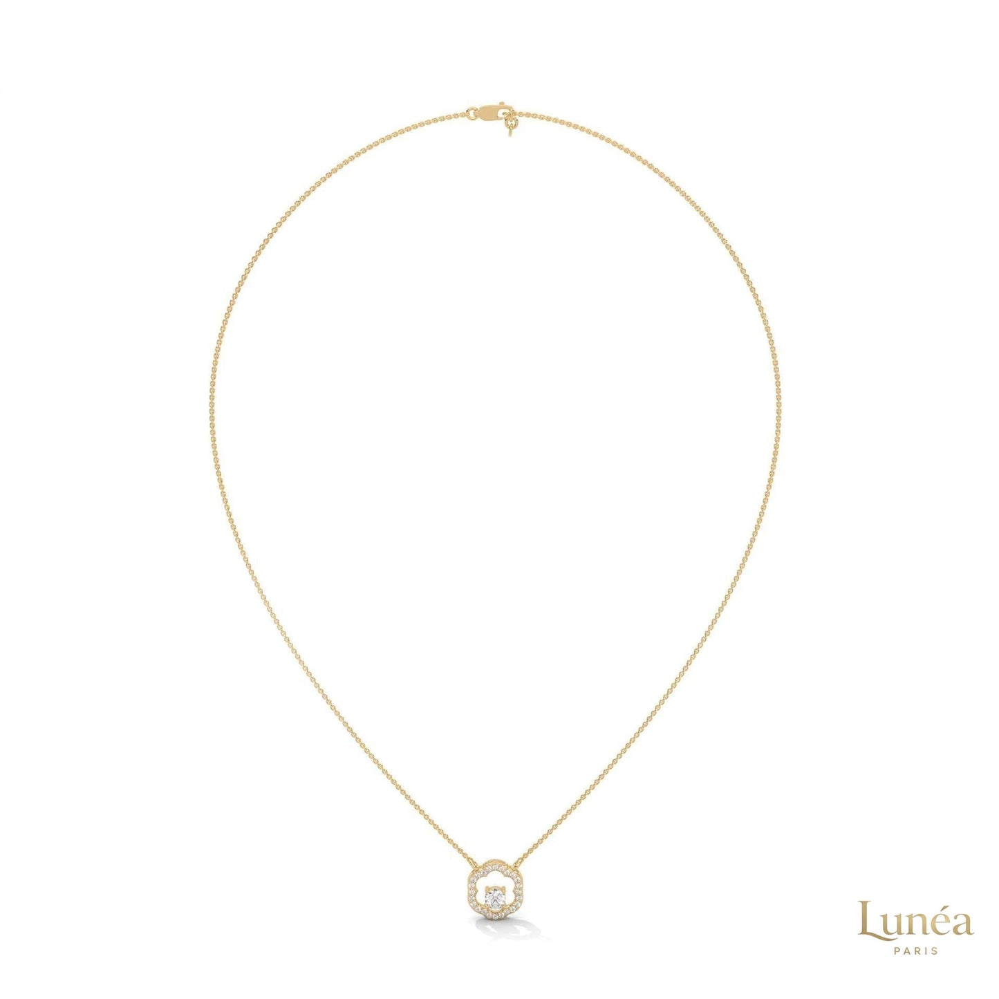0.35 CT. Floral Diamond Pendant
