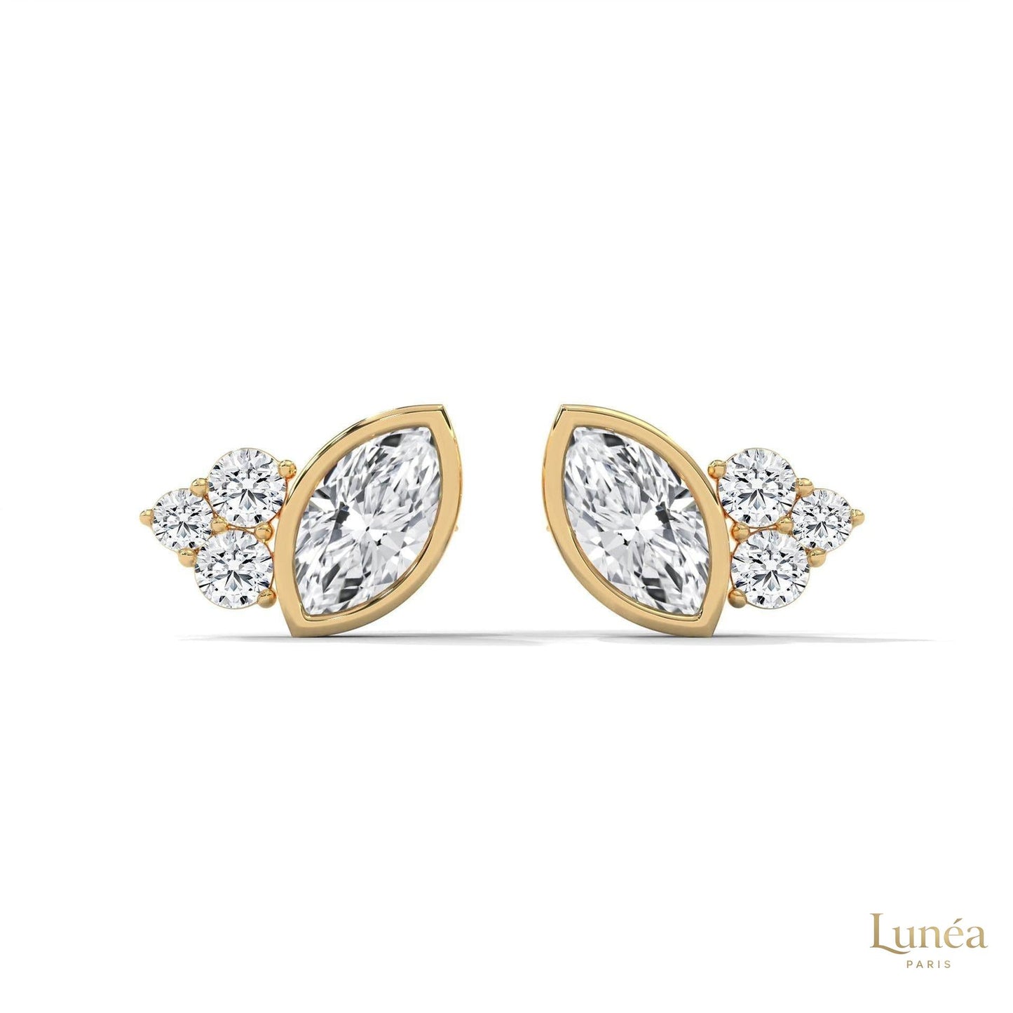 0.35 CT. Marquise Cluster Diamond Studs