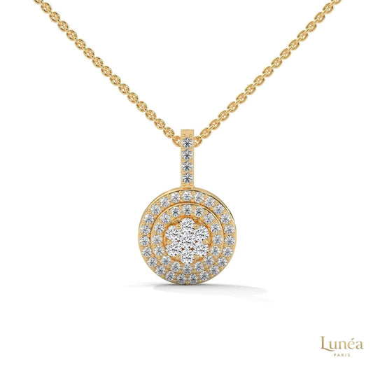 0.35 CT. Triple Halo Cluster Diamond