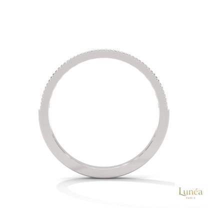0.35 Ct. Milgrain Channel Lab Diamond Band Ring