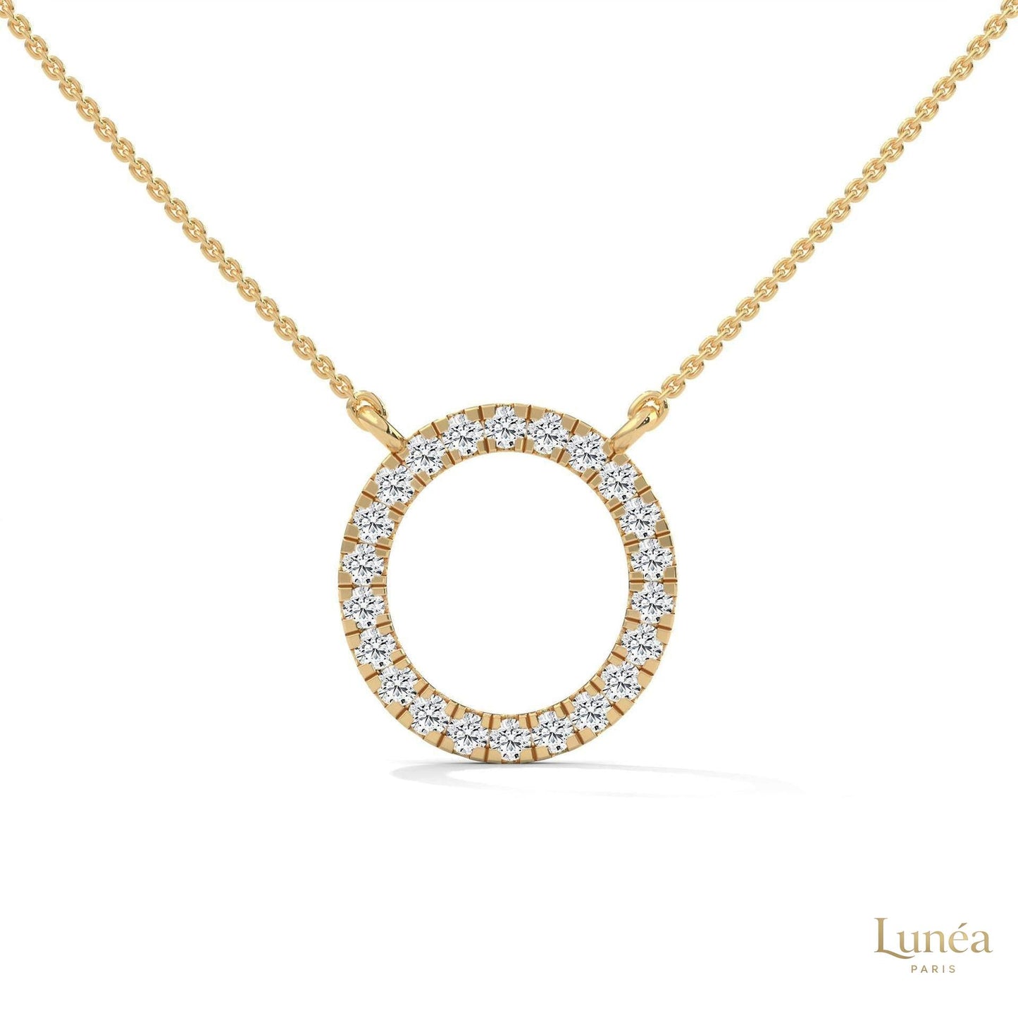 0.40 CT. Diamond Circle Pendant