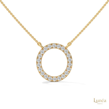 0.40 CT. Diamond Circle Pendant