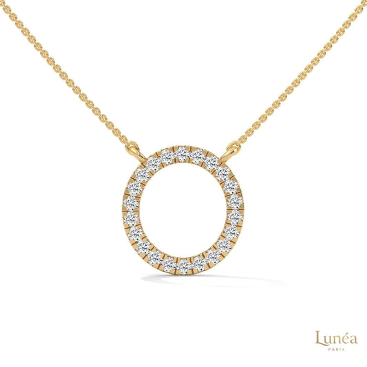 0.40 CT. Diamond Circle Pendant