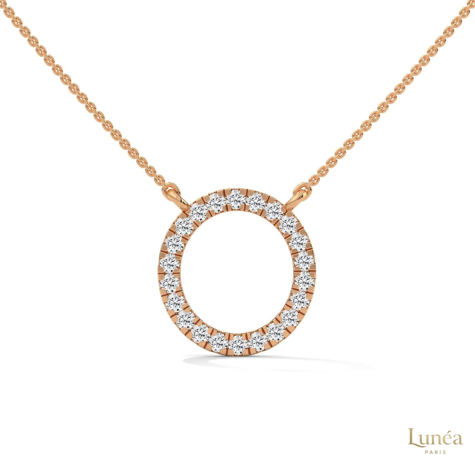 0.40 CT. Diamond Circle Pendant