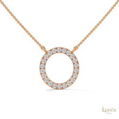0.40 CT. Diamond Circle Pendant