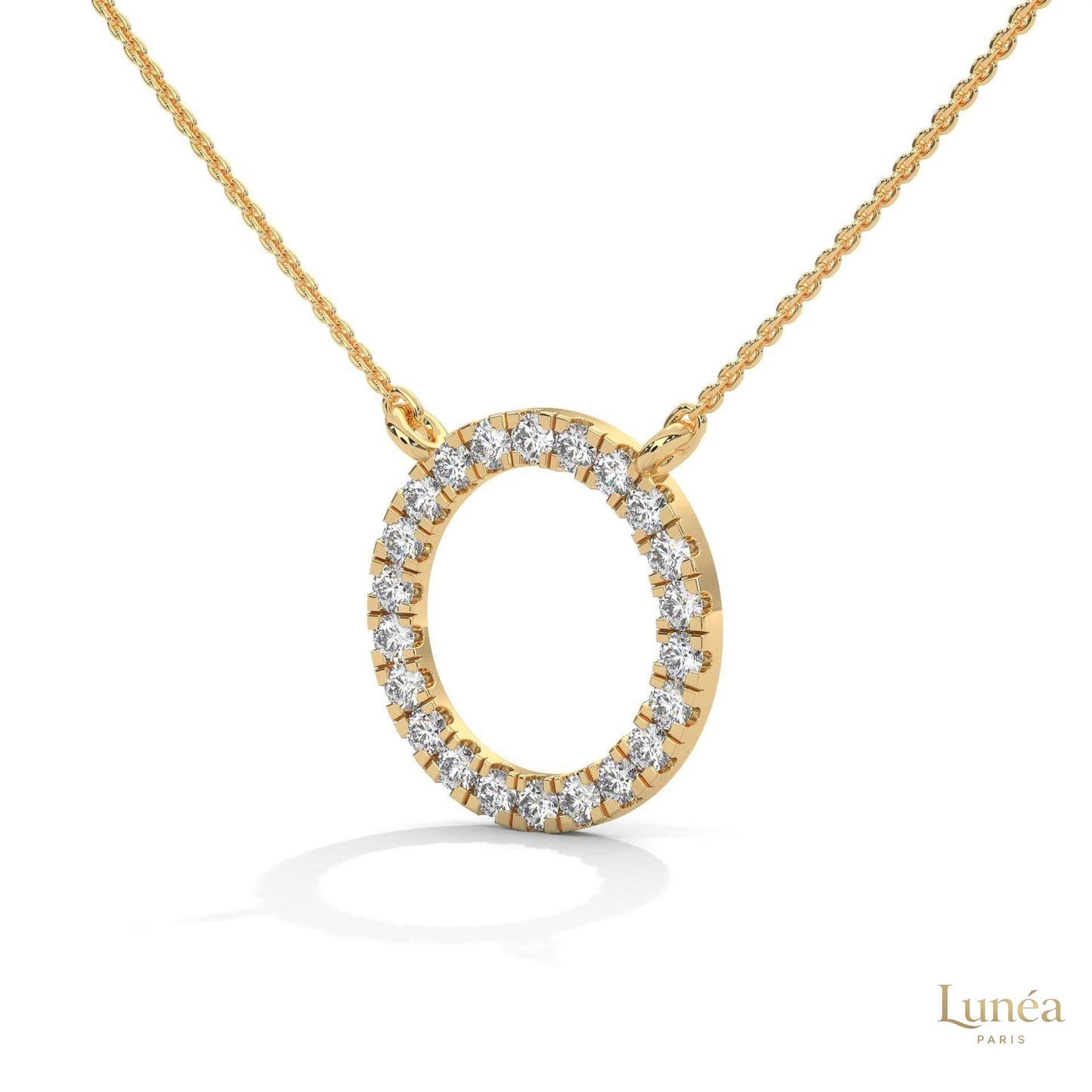 0.40 CT. Diamond Circle Pendant