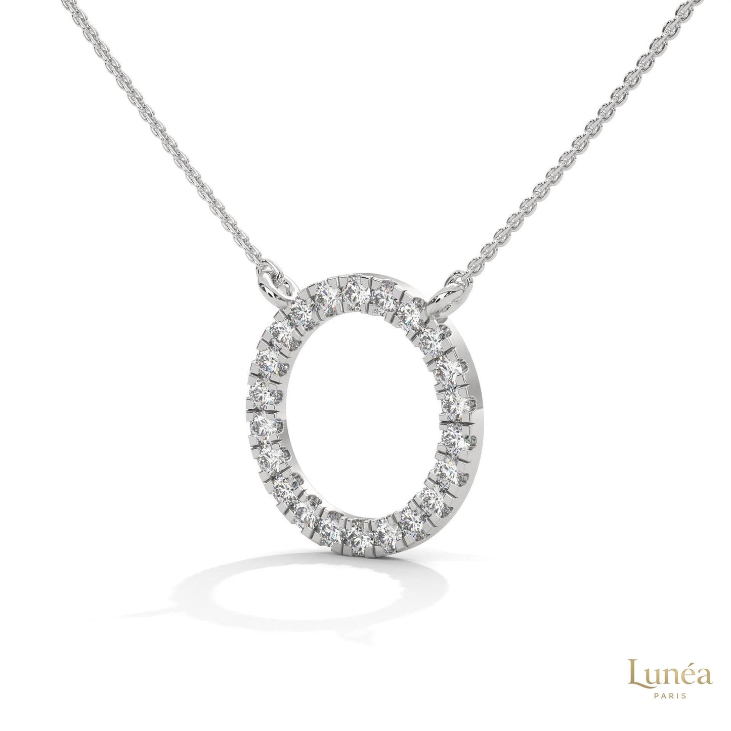 0.40 CT. Diamond Circle Pendant