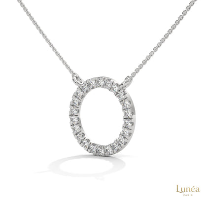 0.40 CT. Diamond Circle Pendant