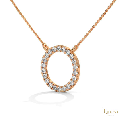 0.40 CT. Diamond Circle Pendant