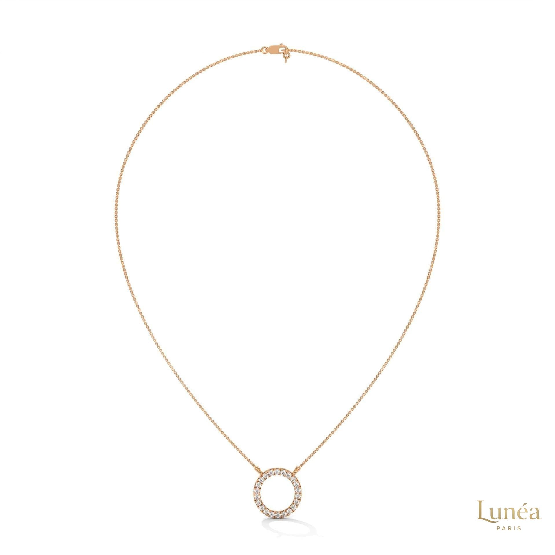 0.40 CT. Diamond Circle Pendant