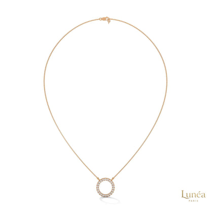0.40 CT. Diamond Circle Pendant