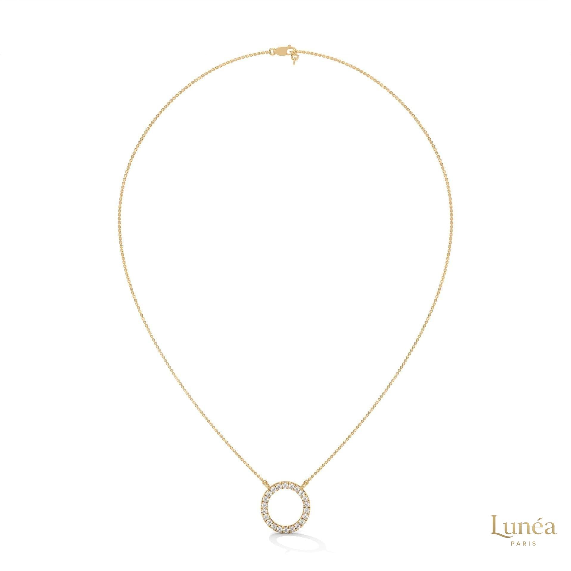 0.40 CT. Diamond Circle Pendant