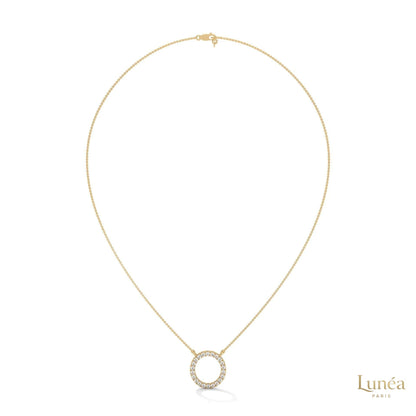 0.40 CT. Diamond Circle Pendant