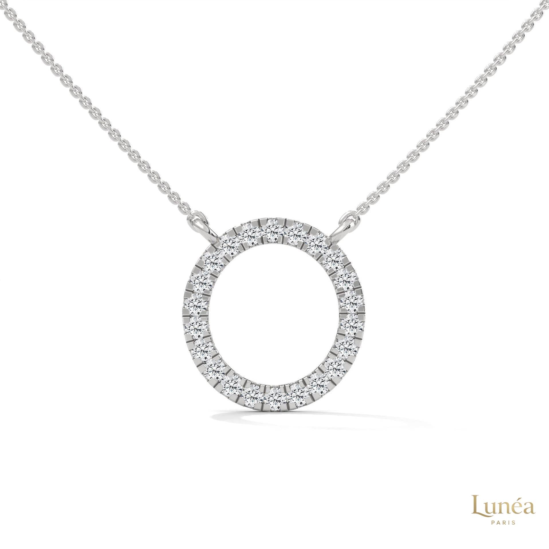 0.40 CT. Diamond Circle Pendant