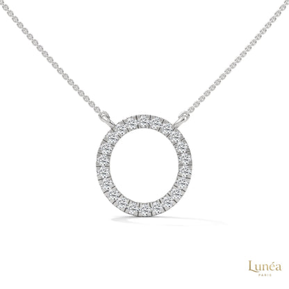 0.40 CT. Diamond Circle Pendant