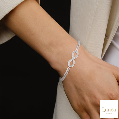 0.40 Ct. Infinity Rope Chain Lab Diamond Bracelet