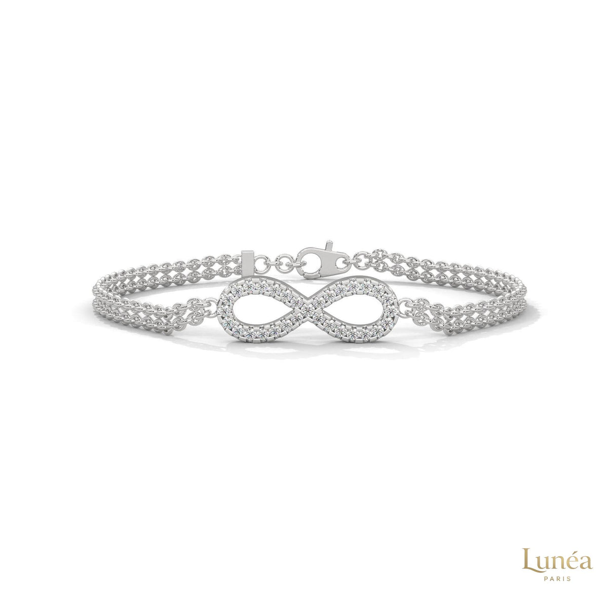 0.40 Ct. Infinity Rope Chain Lab Diamond Bracelet
