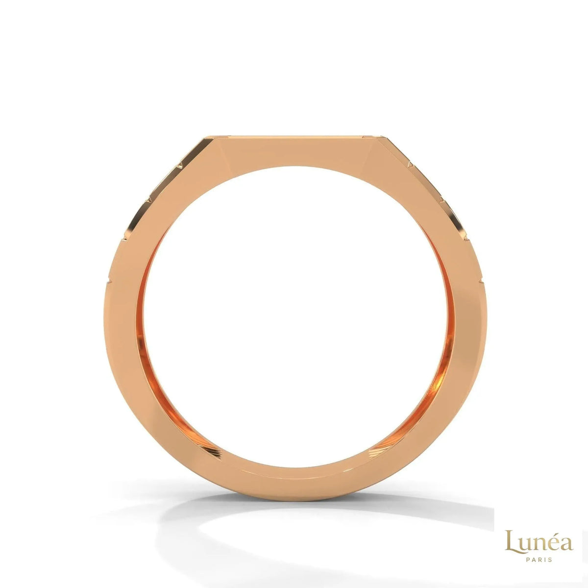 0.40 Ct. Pavé Brick-Link Lab Diamond Men’s Ring