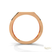 0.40 Ct. Pavé Brick-Link Lab Diamond Men’s Ring